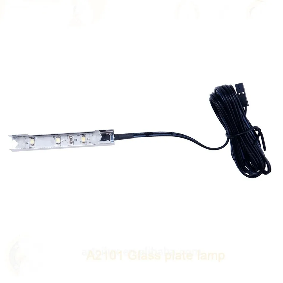 Levou sob as Gabinete para a para a Borda de Vidro Prateleira de Volta Iluminação de Tira Lâmpadas com Controle sob as Luzes do Gabinete Aiboo Luzes do Borda de Vidro Lado Clipe Grampo 3 Remoto rf Control & Adaptador 8 cabinet led lights
