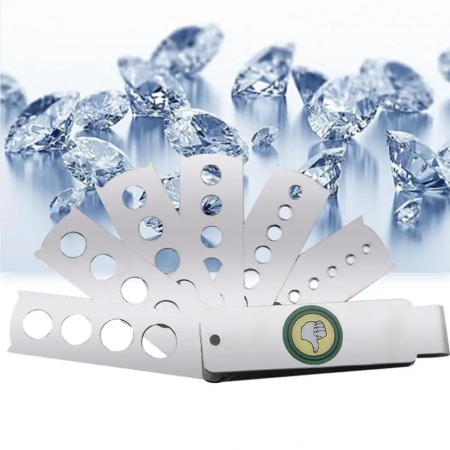 Jewelry Equipment Accessory Diamond Gem Measuring Tool Rust-resistant Fan Gauge Stone Making for Jewelers | Украшения и