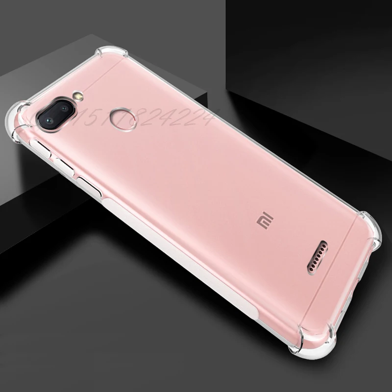 Transparent Xiaomi Redmi 6 Pro Case Redmi 6 6A Air Cushion Bumper Shockproof TPU Fundas For Xiaomi Redmi 6 6A Shell Back Cover (10)