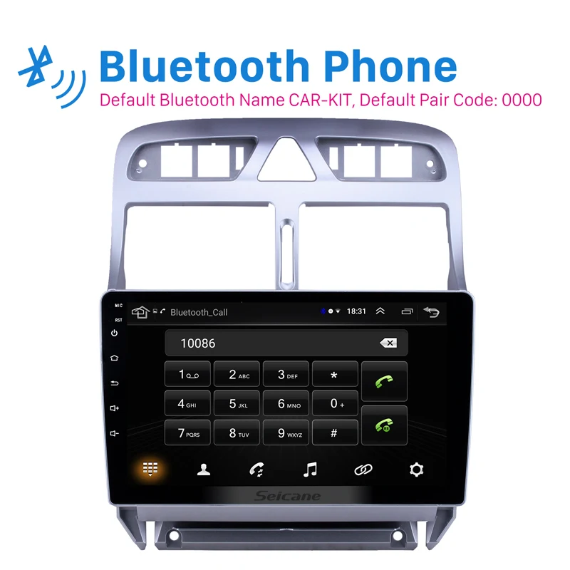 Автомобильный мультимедийный плеер Seicane 2din Android 8 1 для Peugeot 307 2007 2008 2009 2010 2012 2013