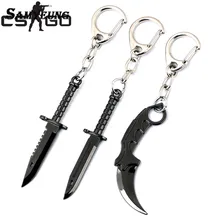 Samyeung CSGO Knife KeyChains for Male Karambit Key Chain Weapon CS GO M9 Key Holder Keyring Porte Clef Csgo Butterfly Keychain