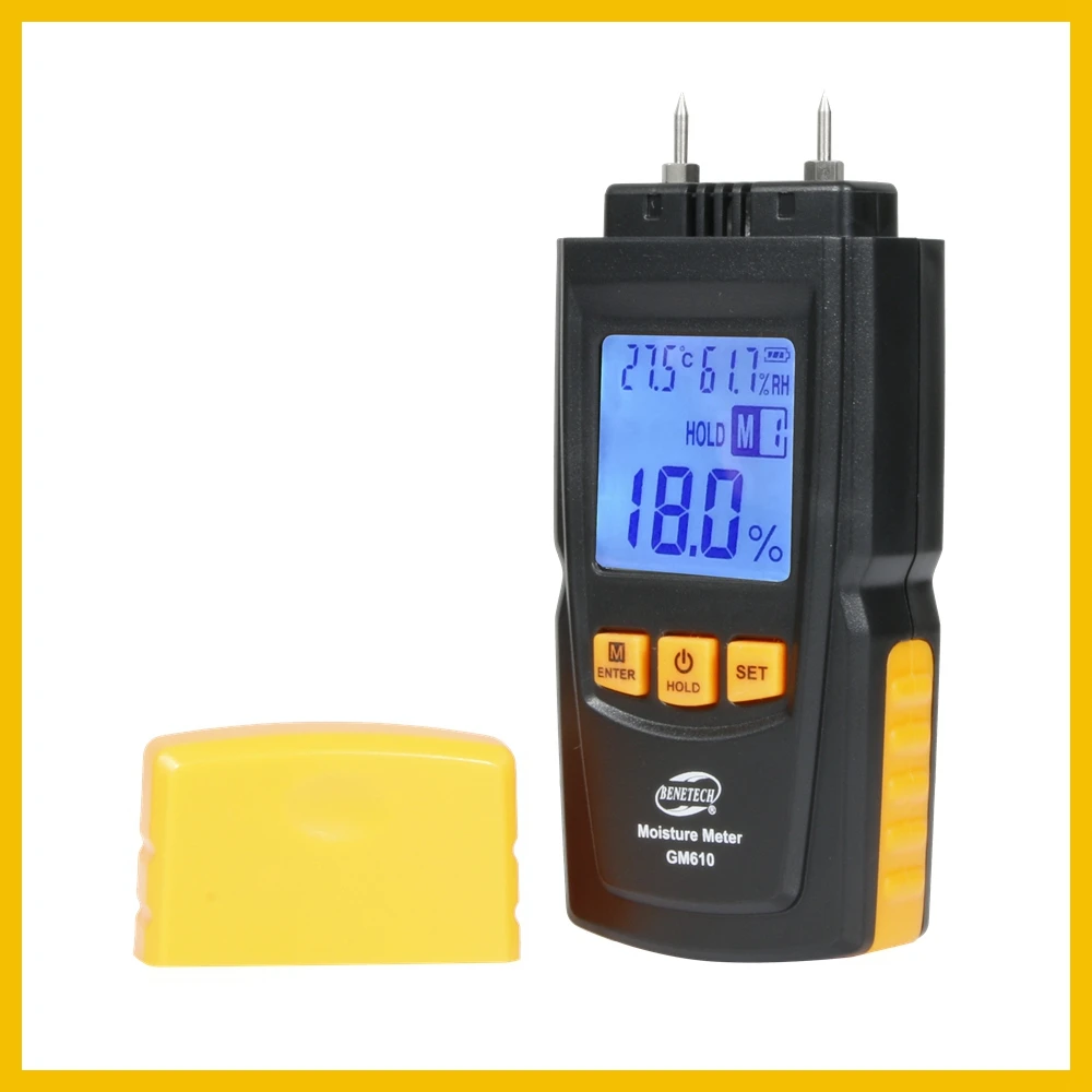 Goede Hout Vocht Meter 2 Pins Vochtigheid Tester Timber Vochtige Detector Hygrometer Bereik 0 ~ 70% Digitale Lcd scherm GM610  BENETECH