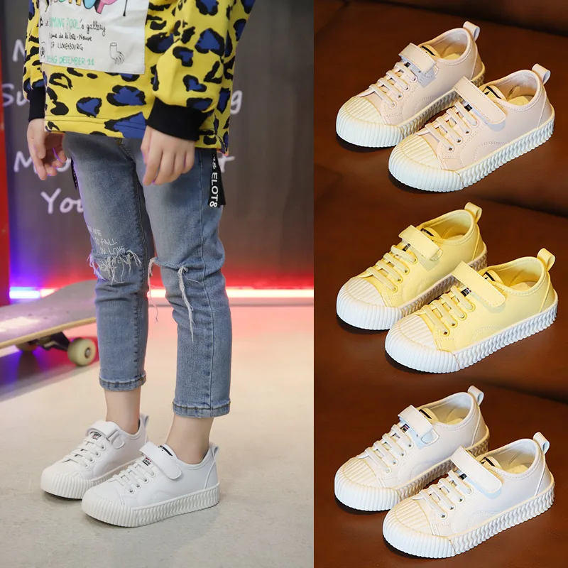 2019 Spring New Fashion Children's Sneakers Kids Small White Shoes Child Wear-resisting Breathe All-match Flat | Детская одежда и