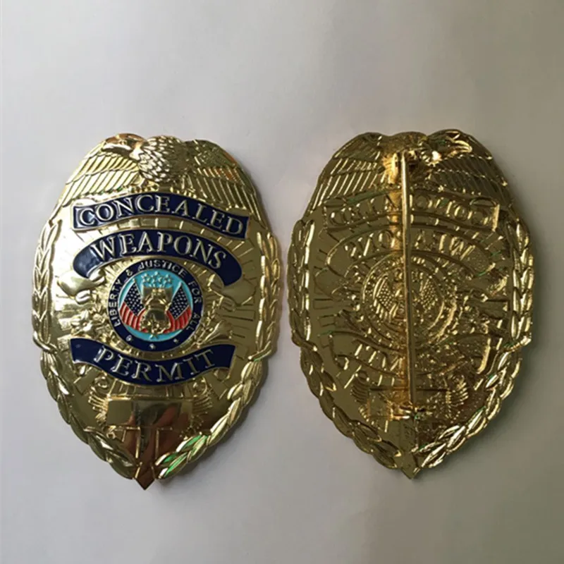 

Бейдж с позолоченными цветными эмблемами на плечо, скрытое оружие, искусственный сувенир, 78 мм x 55 мм, 1 шт.