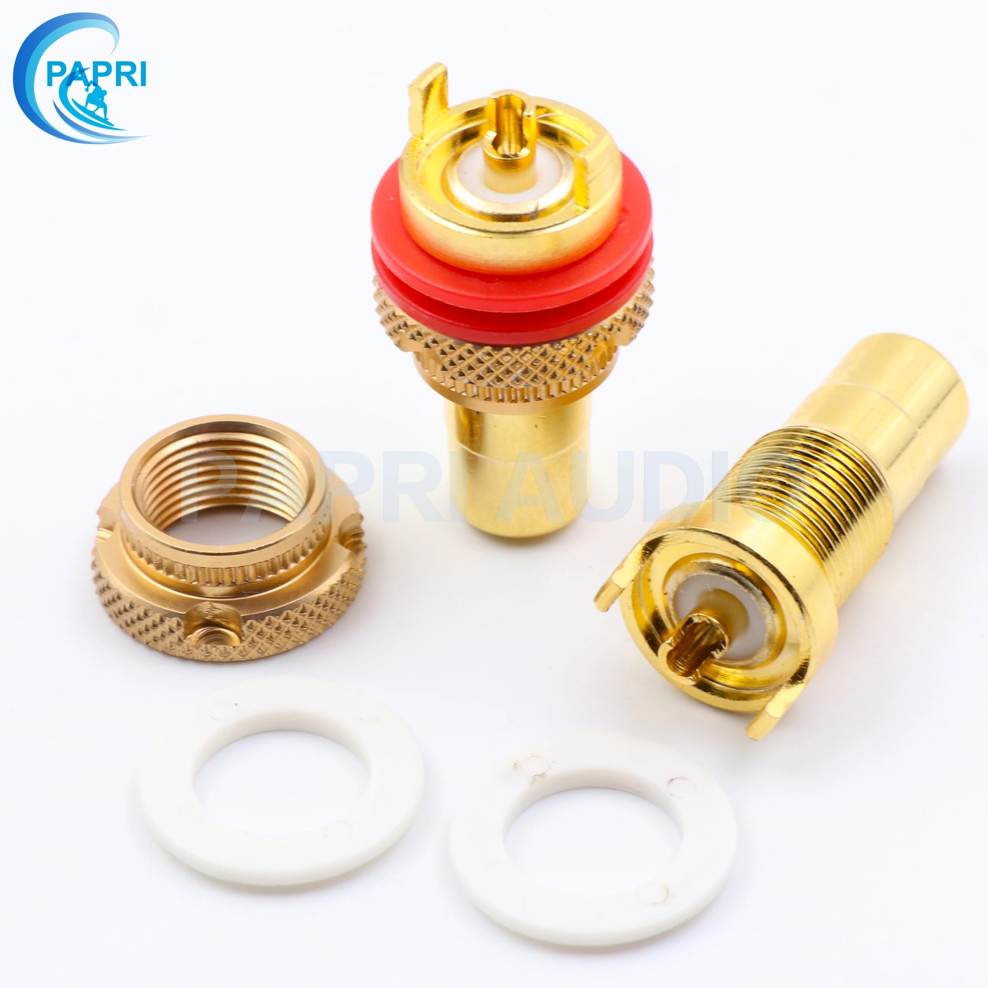 EIZZ EZ 107 24K позолоченный женский разъем RCA сигнальный Lotus Seat HIFI DIY усилитель звуковая