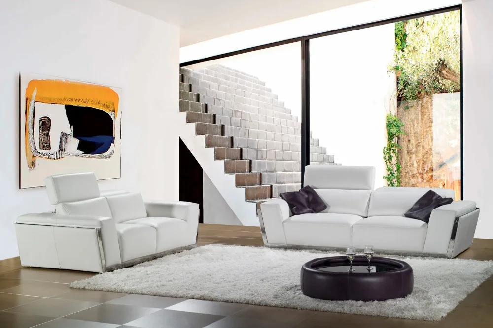 Lederen couch sofa koop goedkope lederen couch sofa loten van ... Woonkamer modern banken