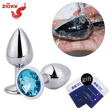 ZIOXX plug anal Diamond Sex Toys for Women Men Gay Stainless Steel Metal Butt Plug Anal