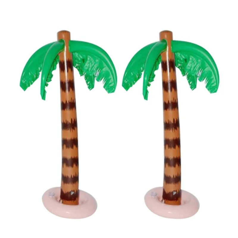 

90cm Inflatable Coconut Tree Beach Pool Party Drink Holder PVC Toy Hawaiian Tree Funny Jungle Large Toy Summer Beach Party Decor
