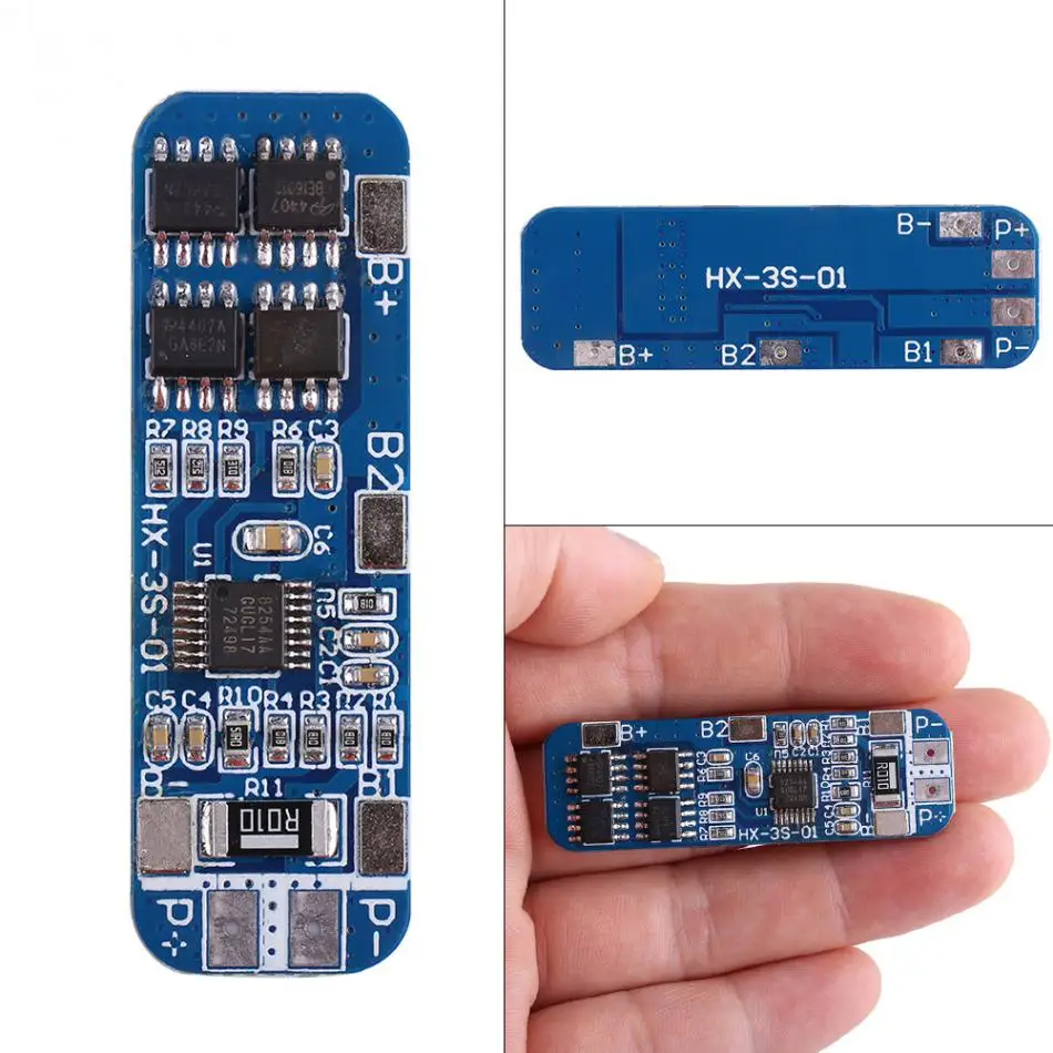 2 шт./компл. Щит защиты печатной платы модуль управления 3 серии литиевая батарея 18650 BMS Щит защиты печатной платы заводская цена