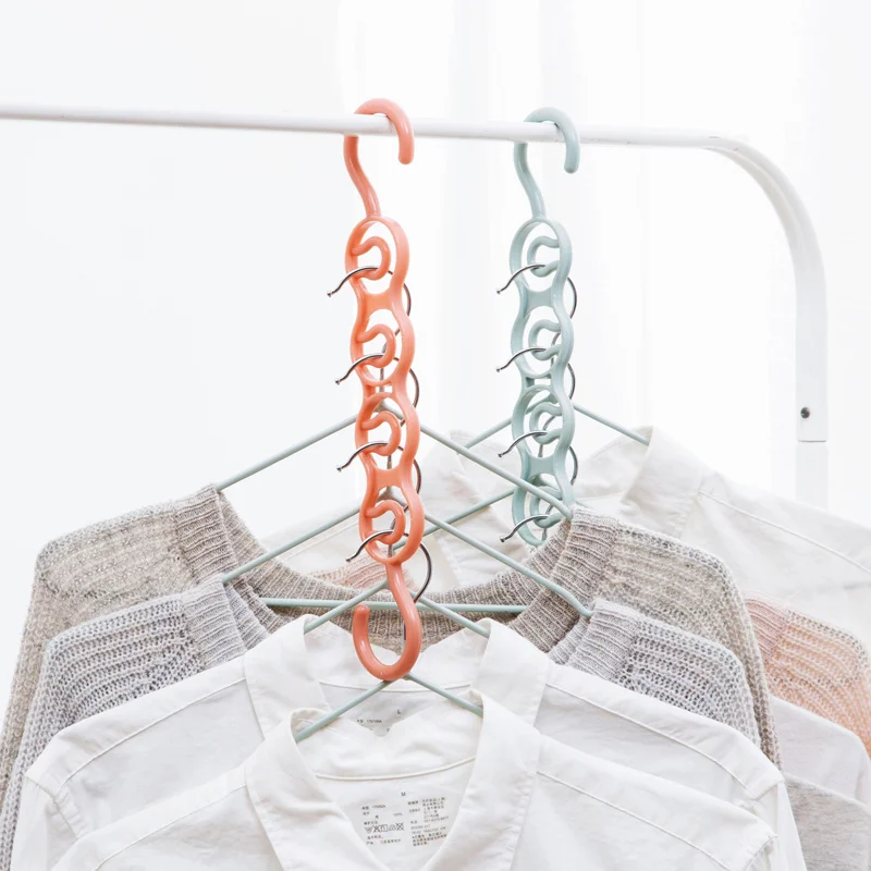 Plastic racks hanger household non slip hangers multi function wardrobe