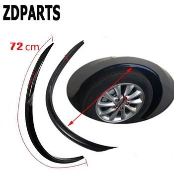 

ZDPARTS 2X Car Fender Wheel Tire Edge Eyebrow Carbon Sticker For Hyundai i30 ix35 ix25 Solaris Tucson 2017 Mazda 3 6 cx-5 Subaru