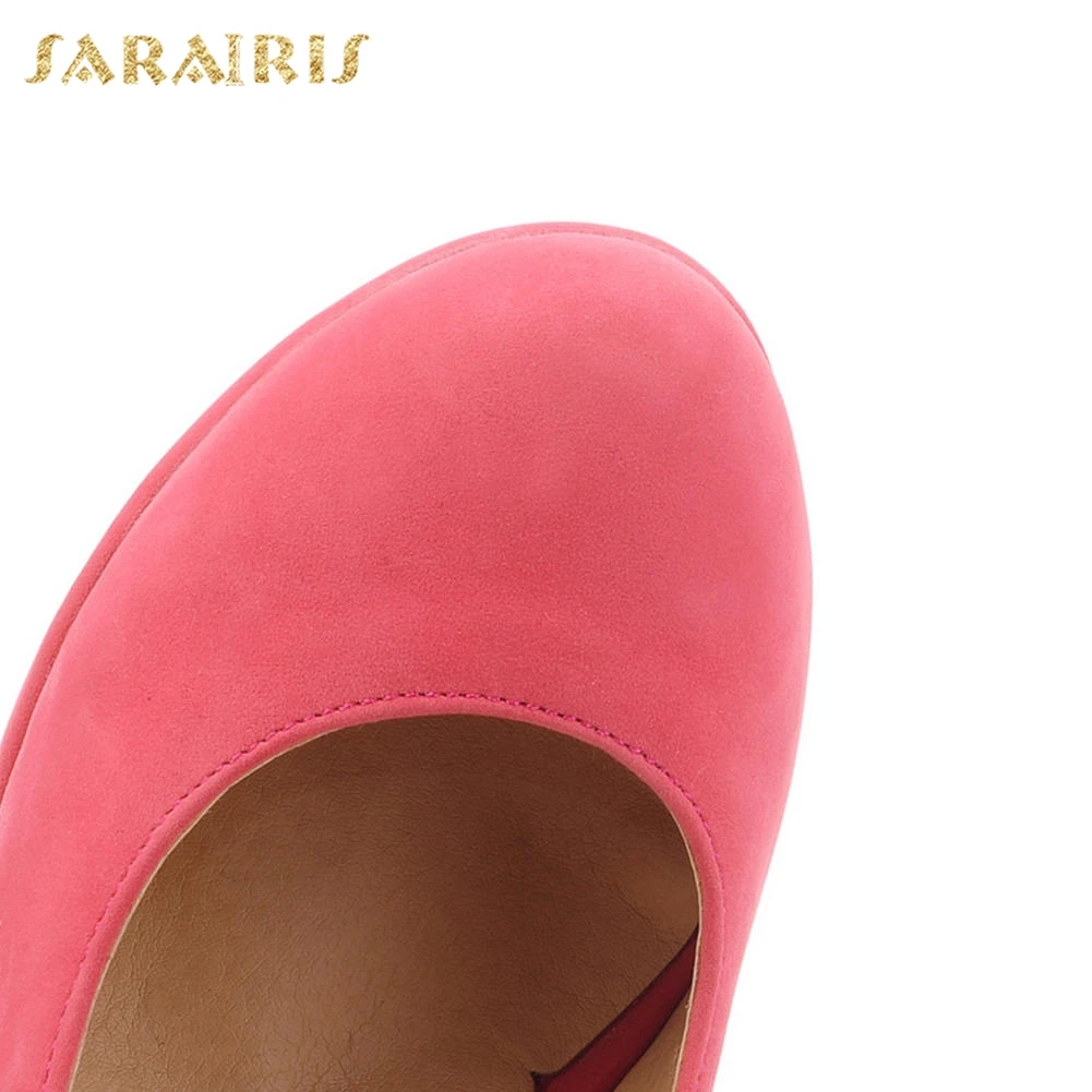 SARAIRIS/ г., Прямая поставка, женская обувь женские весенние модные туфли на танкетке с перекрестными ремешками на высоком каблуке женские туфли-лодочки