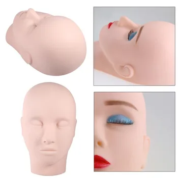 

Makeup Tool Kits 2 Type Make-up Practice Head Eyelash Eye Lashes Extension Practice Mannequin Training Head Model Reusable Tools