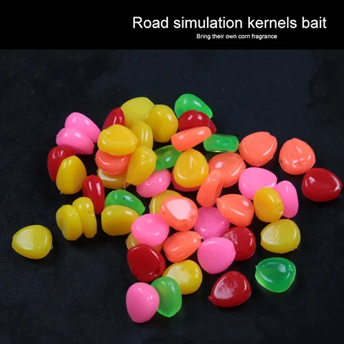 Mixed color Высокое качество, 50 шт./лот, мягкие приманки, кукурузный карп, красочные рыболовные приманки с запахом, искусственные приманки, кукурузное зерно - Цвет: Mixed color
