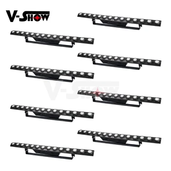

8pcs 2in1 Led Wall Washer Bar light Dj Stage Lighting Individual Control 14*3W And 56pcs 5050 RGB DJ For Landccape And Church