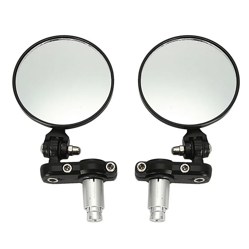 7/8&quot 22mm Motorcycle Bar End Rearview Side Mirrors For Honda Suzuki Kawasaki Yamaha Ducati BMW Cafe Racer Sport Bike |