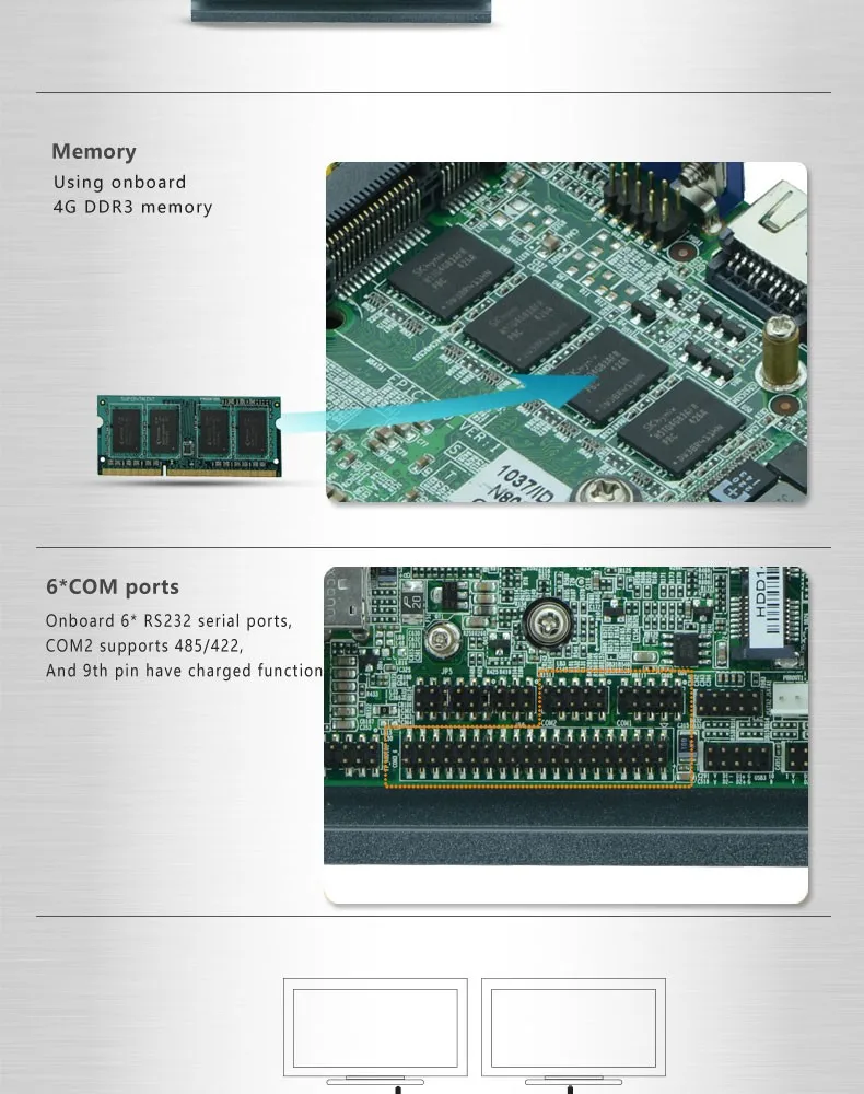 Мини Тонкий нано-ITX 1037U микро Промышленная материнская плата 12*12 промышленных материнская плата