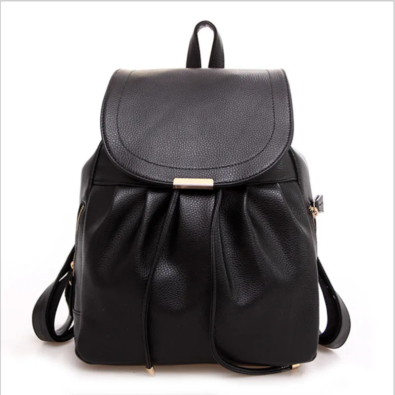 black and white backpack purse