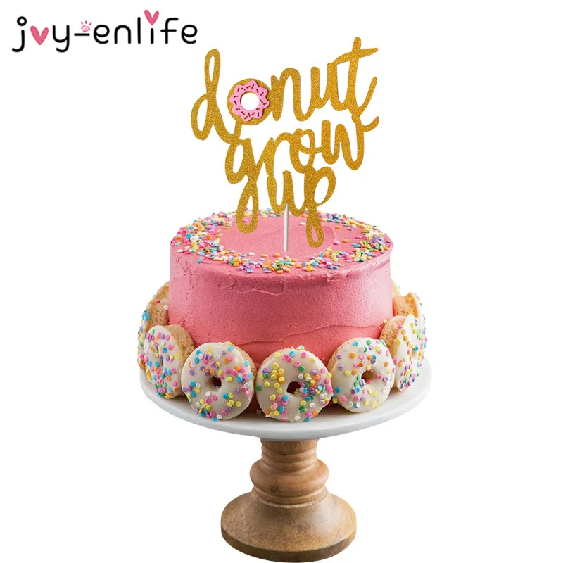 1 шт. пончик растут торт Топпер пончик Декор пончик тематический детский душ 1 для празднования первого дня рождения товары для украшения торта
