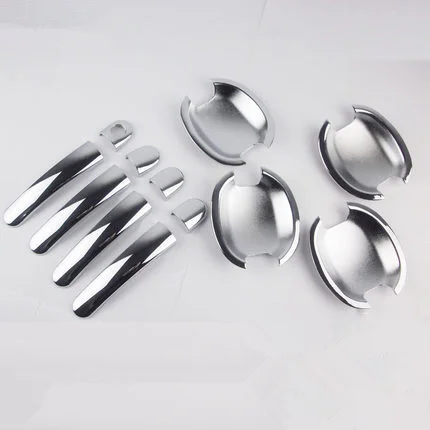 

For Skoda Fabia / Octavia / Superb 2002 2003 2004 2005 2006 2007 New Chrome Car Door Handle + Cup Bowl Cover Trim Free Shipping