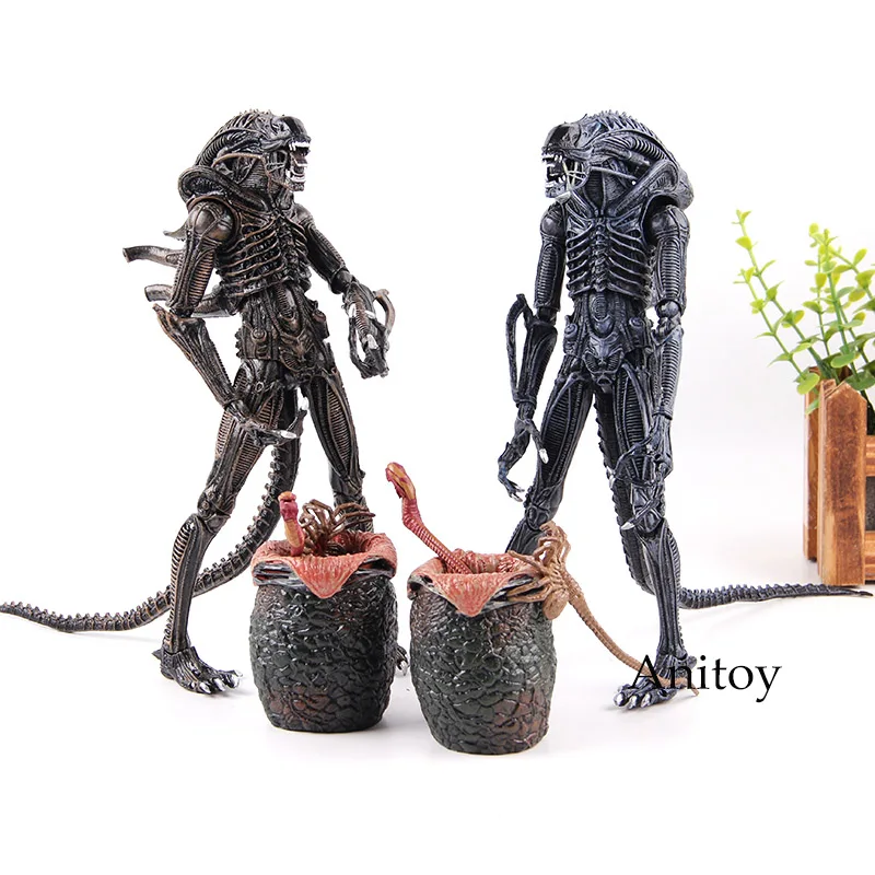 

Aliens 2 Movie 1986 Eggs Facehuggers Chestburster Alien Figure Action Scary Doll Collection Model Toys
