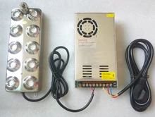 1pc Ultrasonic mist maker fogger 10 head humidifier +transformer 4.5kg/h Ultrasonic nebulizer for fresh vegetables