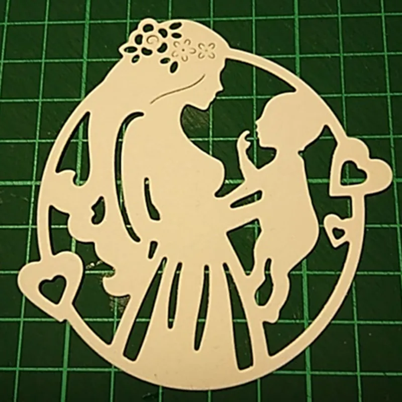 

Gowing Mother & Baby Etched dies Metal Cutting Dies Stencil for DIY Scrapbooking Paper Album Card Craft Embossing Dies Cut