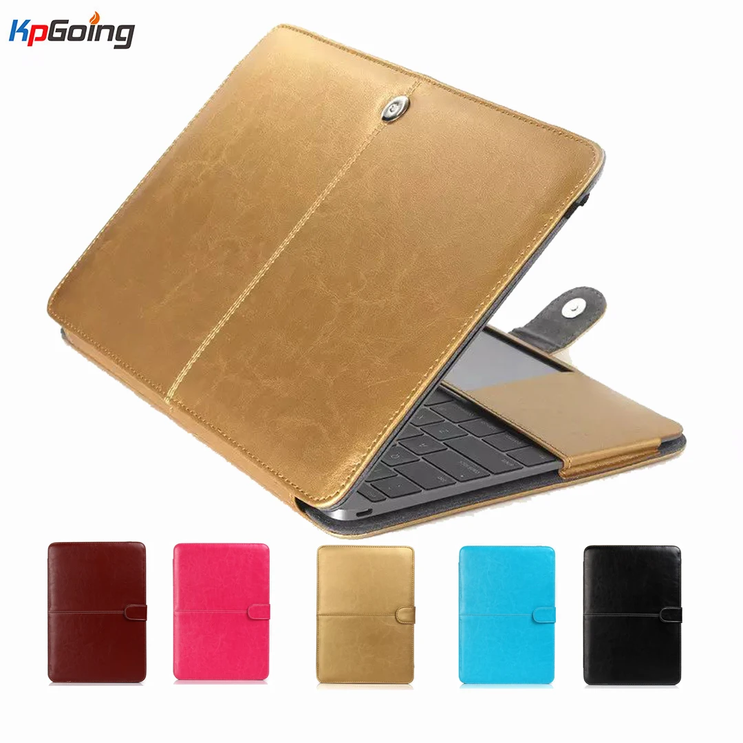 

KpGoing Vintage PU Leather Case for Apple Macbook Air Pro Retina 11 12 13.3 15 for Macbook Air 13 A1932 Laptop Case Cover Fundas