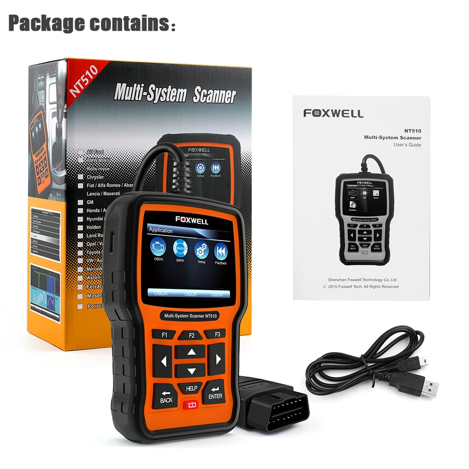 FOXWELL NT510 для Toyota авто диагностический сканер ABS воздушная подушка SRS EPB DPF масло OBD OBD2 полная система автомобильный Сканнер инструмент для Lexus