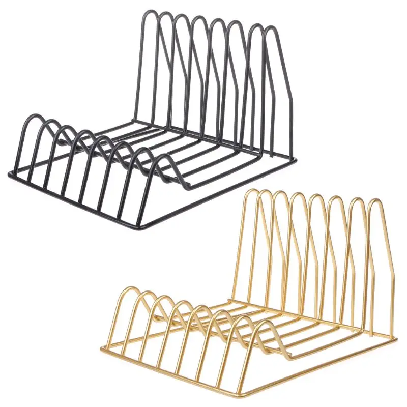 

1Pc Desktop Book Storage Rack Iron Triangular Bookshelf Organizing Shelf Bookcase New