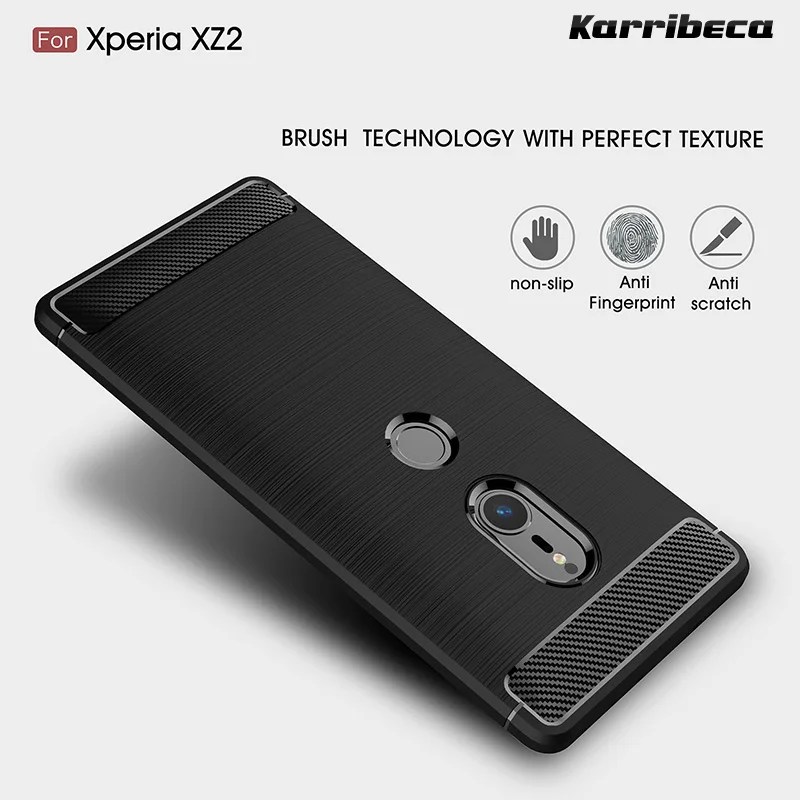 brushed silicone case sony xperia xz2 (2)