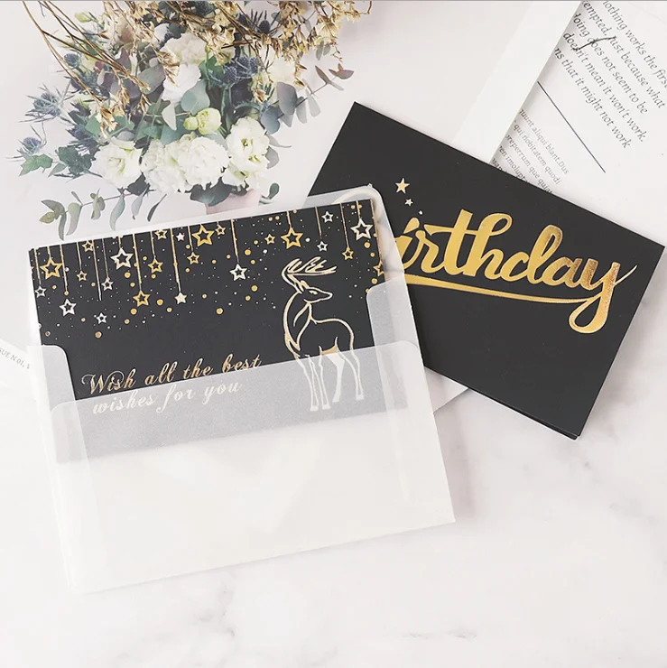 3 шт черные свадебные пригласительные открытки на день рождения пригласительные открытки для бизнеса открытки с конвертами для праздничных вечерние приглашения