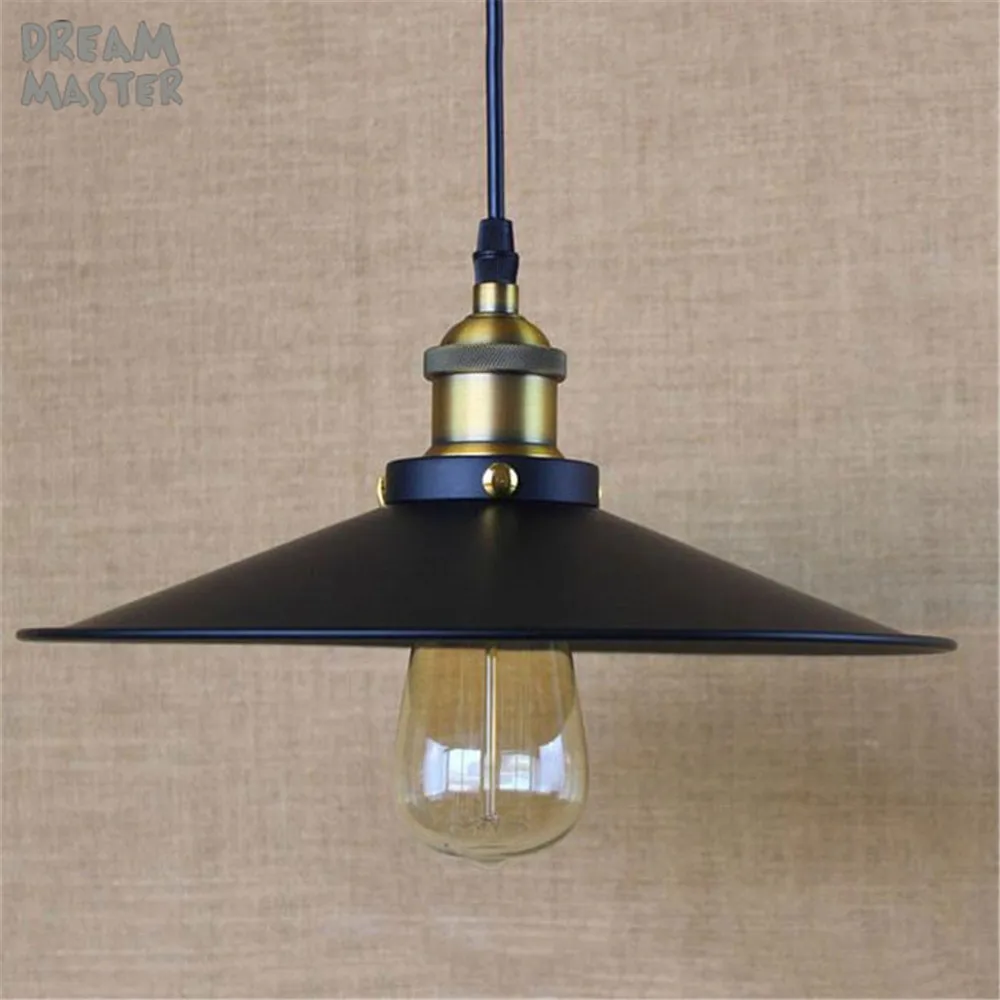 Envío libre E27 base negro colgante de luz 110 V o 220 V Edison bombilla iluminación cafetería vintage colgante lámparas lámpara iluminacion