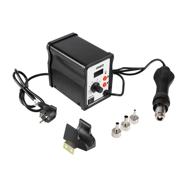 858D 700W 220V LED SMD Soldering Heat Gun Desoldering Station Hot Air Rework Gun Tool with 3 Nozzles Heat Gun Blow Dryer