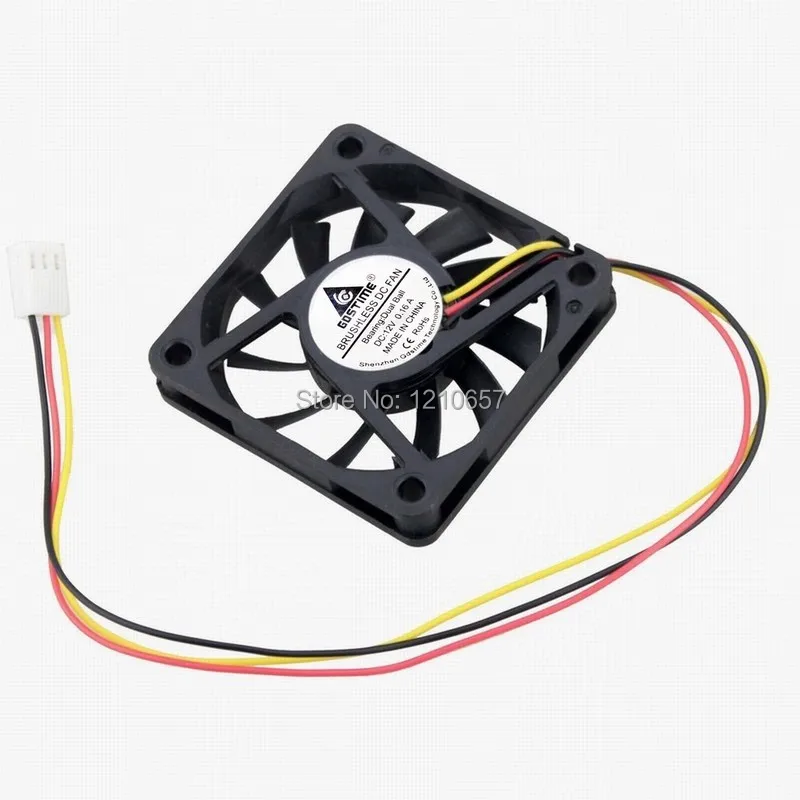 50 PCS LOT Gdstime DC Computer CPU Cooling Fan Ball Bearing 6cm 60mm x