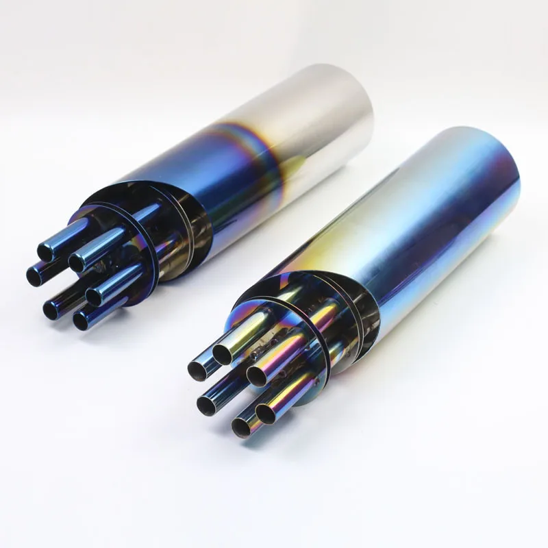 

Universal Modified Motorcycle Exhaust Pipe Gatling Gun Style For Honda Kawasaki Yamaha KTM DUCATI ATV