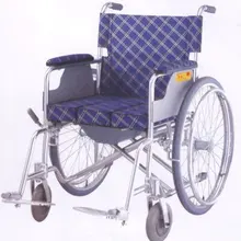10% скидка Новая восстановительная алюминиевый сплав Туалет инвалидная коляска kh-l3 складная Коляска