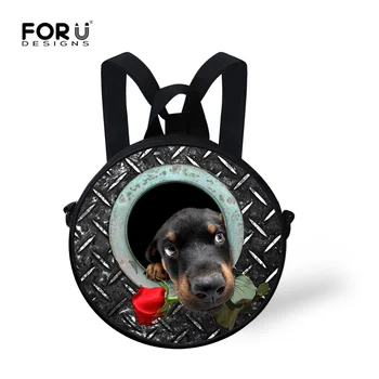 

Fashion Children School Bags Cute Little Boy Girls Kindergarten Book Bags Designer Animal Dog Cat Print Schoolbag Mochila Kids
