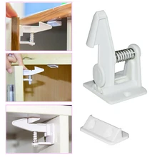 10 шт./партия невидимая детская Защитная пряжка-регулятор для дверцы шкафа ящик скрытый замок защелка клей практичный