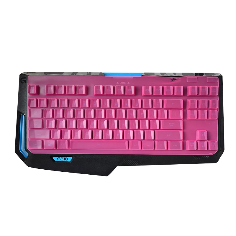 Для logitech G310 силиконовая Механическая крышка клавиатуры водонепроницаемый пылезащитный Keboard протектор Мягкий - Цвет: red