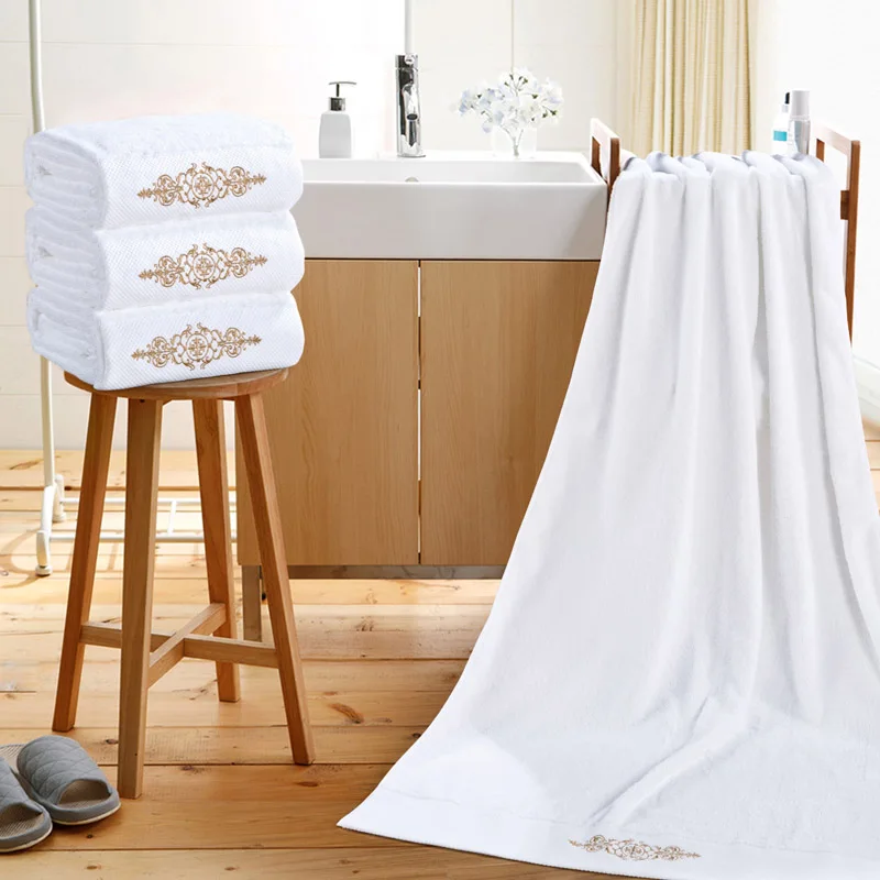 di alta qualit asciugamani da bagno asciugamani da bagno per adulti bianco ricamo cotone cucina bagno
