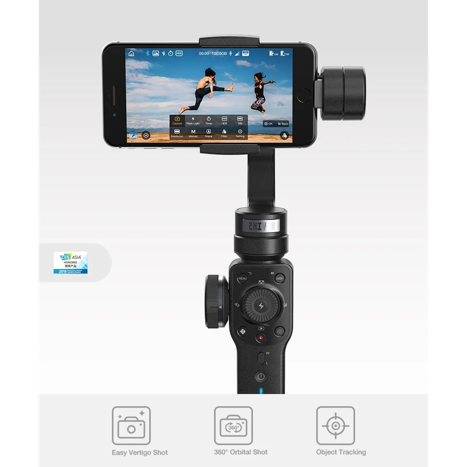 ZHIYUN Smooth 4 шарнирный стабилизатор для камеры GoPro карданный 3-осевой штатив «стедикам» для стабилизатор для IPhone шарнирный стабилизатор для камеры телефона Стабилизатор камеры