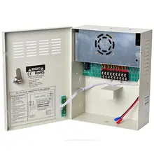 CCTV Камера Питание 12V 20A DC UPS источников бесперебойного Мощность коробка 9 Каналы 240W