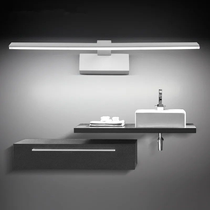 

[ECOBRT] Modern 14W/16W 62/72CM LED mirror lamp bathroom mirror simple mirror for bathroom dresser bathroom