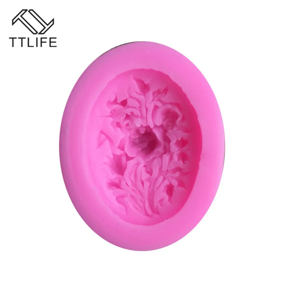 

TTLIFE Ellipse Peony Relief Silicone Molds Flower Cake Fondant Decorating Tools Chocolate Mini Sugar Candy Kitchen Baking Moulds