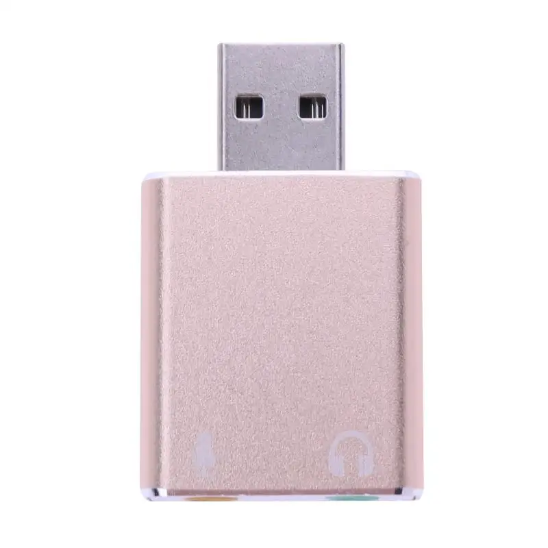 Внешняя звуковая карта USB аналоговый 7.1CH USB Jack 3.5 мм наушники гарнитура аудио адаптер MIC Звуковая карта для winXP/7/8/10