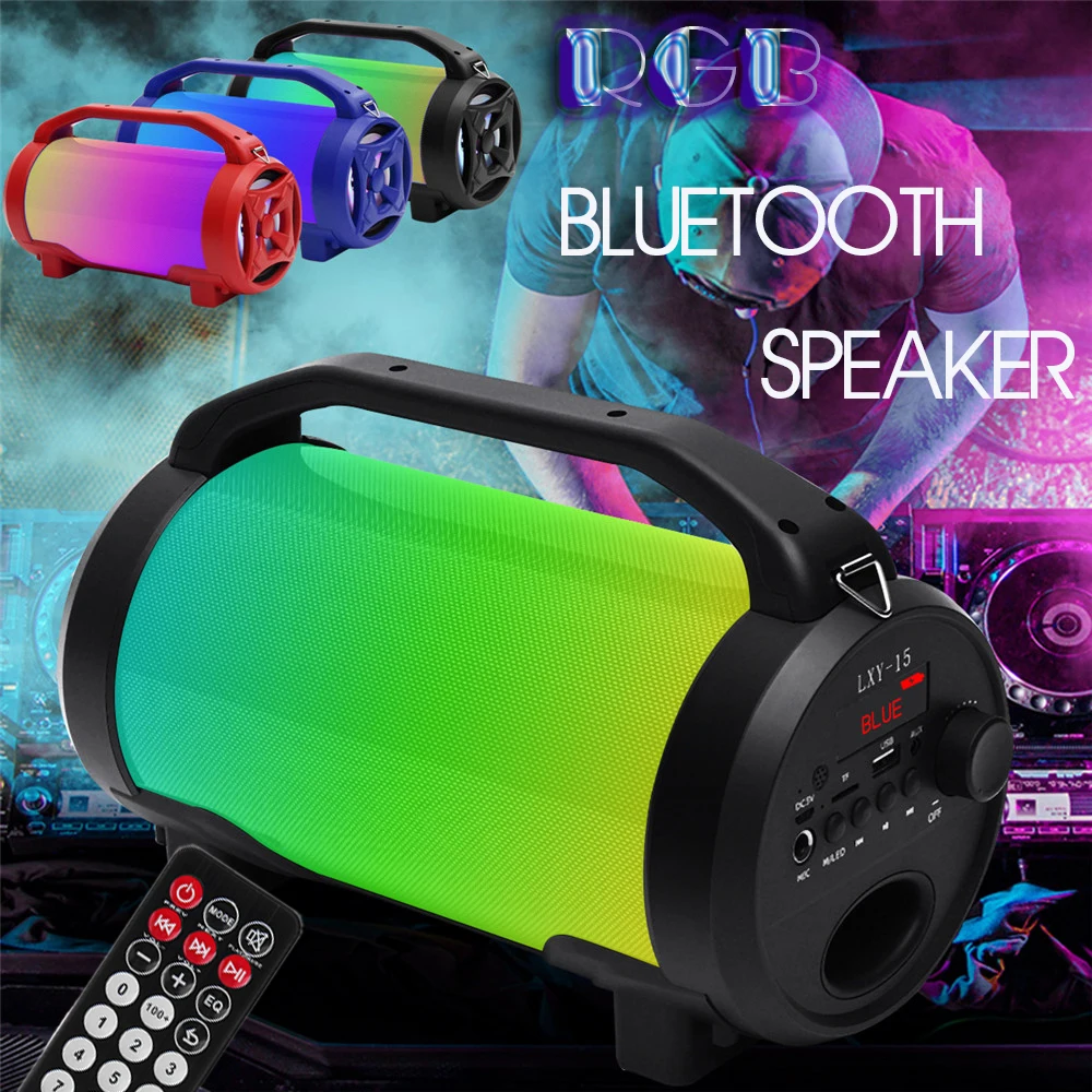 

Outdoor bluetooth Speaker 10W Portable Wireless Loudspeaker Built-in Mic TF FM Mp3 Player Radio Music Subwoofer Column Speakers