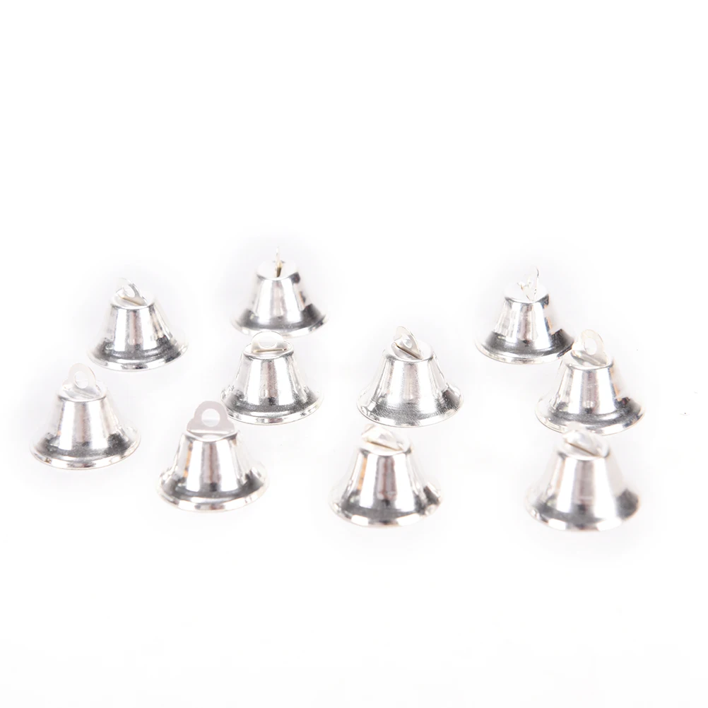 10 шт металлические колокольчики маленькие колокольчики ювелирные украшения подвески для рождественских украшений DIY рождественские колокольчики