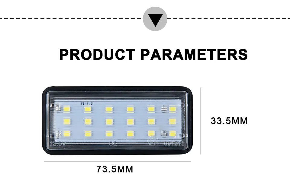 2pcs Car Styling Error Free Car LED Number License Plate Lights For Lexus LX470 GX470 Toyota Land Cruiser 120 Prado Land Cruiser (5)