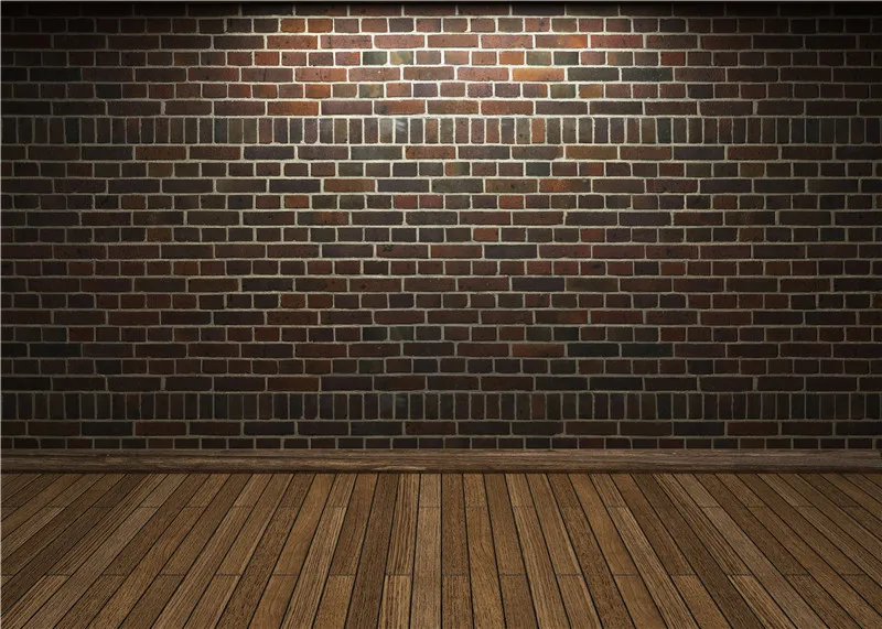 

Photography Backdrops Wooden Floor Vinyl Photo Studio Props Retro Background Brick Wall 7x5FT Jieqx093